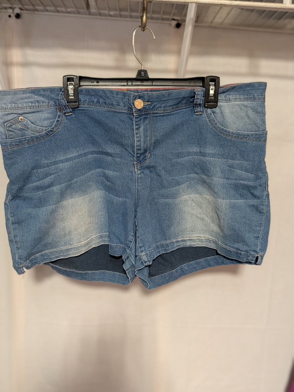 YMI Light Wash Blue Denim Shorts